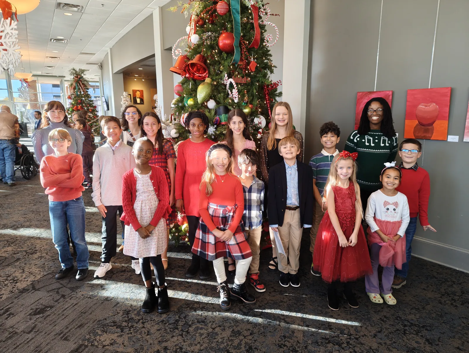 Crescendo Piano Academy students together at a recital